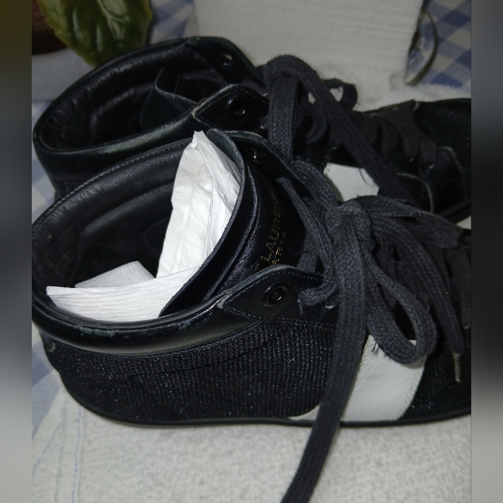Saint Laurent Sneakers Semi-High Hightops Size 37 - Picture 4 of 15